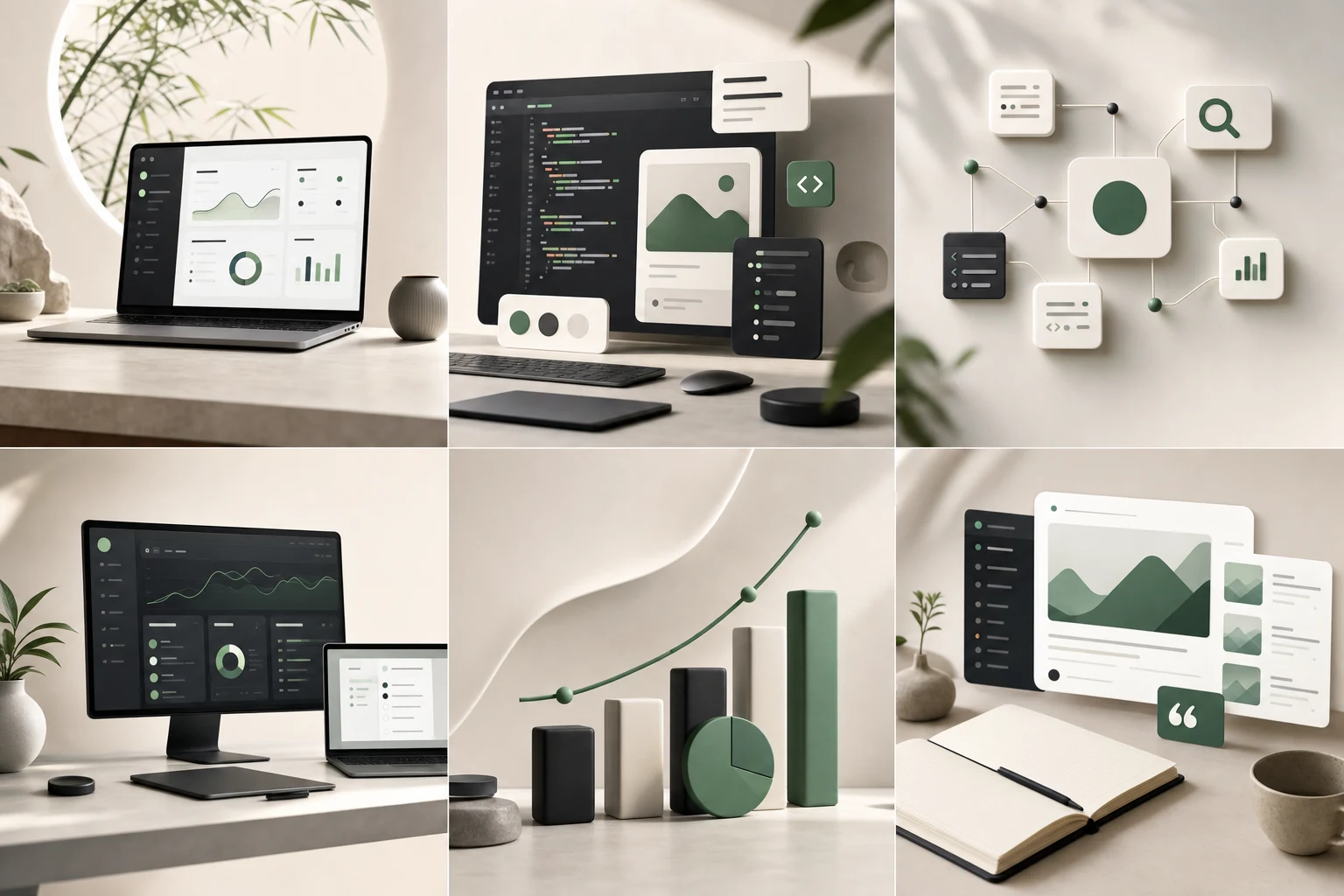 Calm project planning visual