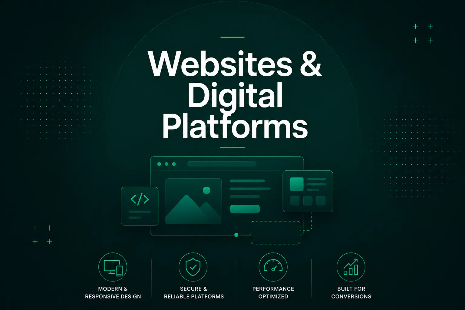 Premium website design visual